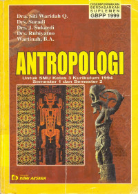 Image of antropologi : untuk smu kelas 3 kurikulum 1994 semester 1 dan semester 2