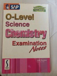 Image of O-Level Science Cemistry Examination Notes