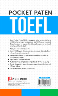 Image of Pocket Paten Toefl