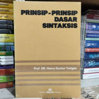 Image of Prinsip - Prinsip Dasar Sintaksis