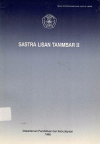 Image of Sastra Lisan Tanimbar II